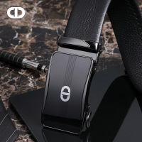 C.deny商务时尚自动扣男士皮带头层牛皮腰带外穿式裤带