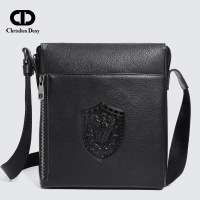Chrisdien Deny 2019春夏新款商务时尚男士单肩包青年斜挎包包潮