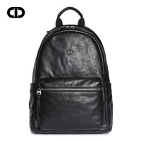 C.deny2019春夏头层牛皮双肩包大容量户外青年男士包包定制