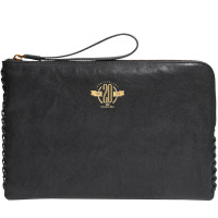 C.deny2019新款男士手包头层皮信封包商务休闲潮流手拿包