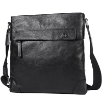 Chrisdien Deny新款时尚单肩包男士头层牛皮斜跨包休闲男包真皮