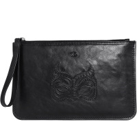 C.deny2019新款真皮手包男士大容量休闲时尚多卡位手抓包