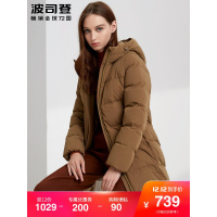 波司登羽绒服女中长款新款休闲连帽冬季保暖外套