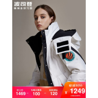 波司登女新款羽绒服中长款潮流工装风保暖外套_1