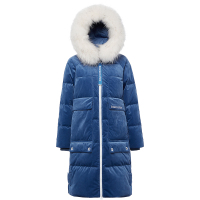 波司登奥莱 outlets 冬鸭绒连帽毛领羽绒服女厚款外套