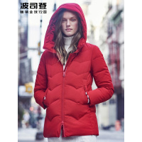 波司登outlets奥莱女士短款连帽休闲时尚冬装羽绒服