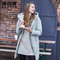 波司登outlets奥莱新品中长款女士冬厚款连帽保暖羽绒服B90141038