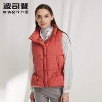 新款立领加厚保暖背心羽绒服女潮羽绒马甲面包服