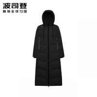 波司登女羽绒服连帽超长过膝盖款新款厚时尚外套纯90142312V