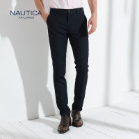 诺帝卡/Nautica时尚百搭长裤舒适纯色商务男式西裤