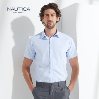 诺帝卡/Nautica男士斜纹短袖衬衫