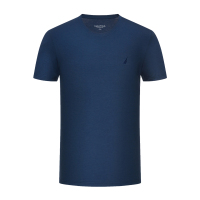 Nautica/诺帝卡男款蚕丝抑菌圆领短袖上衣