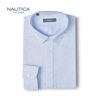 Nautica时尚男士浅色长袖衬衫