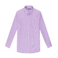 Nautica/诺帝卡格纹透气修身百搭纯棉长袖男士衬衫