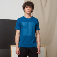 ELLE HOMME纯色棉质圆领T恤男士修身短袖上衣简约汗衫青春流行