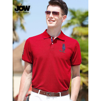 乔沃/JOW 经典刺绣大马球保罗衫 短袖男士T恤