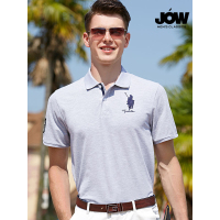 乔沃/JOW 经典马球刺绣 翻领男士短袖polo衫