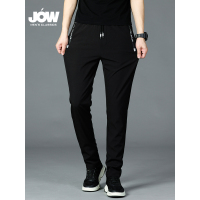 JOW/乔沃男士运动休闲裤青年纯色重要系带长裤