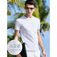 JOW 桑蚕丝正品真丝短袖圆领T恤