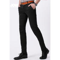 JOW 四面弹商务修身直筒长裤男士