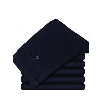 JOW 纯棉休闲裤男士长款修身直筒舒适透气