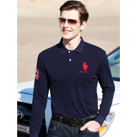 JOW 双保罗经典翻领高尔夫长袖打底衫T恤