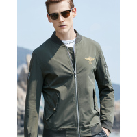 JOW乔沃秋季男式时尚休闲夹克棒球领外套