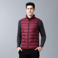 JOW乔沃秋冬保暖短款男士轻薄休闲羽绒服背心