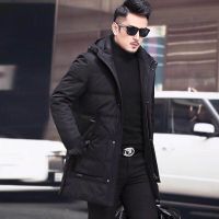 JOW乔沃男士冬季时尚商务保暖长款羽绒服