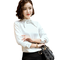 罗蒙衬衫女长袖2019秋新款女雪纺衬衫OL通勤职业百搭衬衣_gARJU8