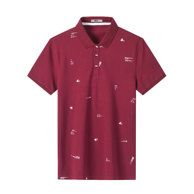 1评价雪中飞2019夏季男士短袖t恤男翻领印花修身体恤半袖男装polo衫男