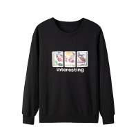 雪中飞2019春季新款圆领套头印花长袖卫衣男