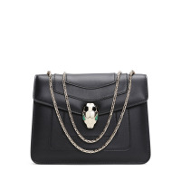 BVLGARI/宝格丽 女包镶饰扣环单肩蛇头包 34559