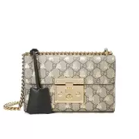 【预定】GUCCI Padlock GG蜜蜂单肩包 小号 409487 20.5*13*7.5CM