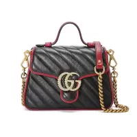 【预定】GUCCI GG Marmont手提单肩包 583571迷你 21*15.5*8CM