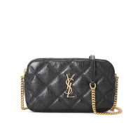 预订 YSL BECKY 相机包 字母LOGO绗缝608941金链