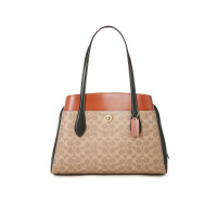 COACH\蔻驰 LORA通勤单肩包 椭圆扣老花拼皮