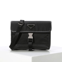 PRADA普拉达 邮差 尼龙 斜挎包2ZH108 银扣 12.5*2.5*18CM