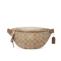 COACH 蔻驰 BELT BAG 腰包 胸包 女士斜挎包字母马车标织物F48740金扣