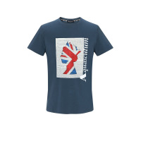 雅格狮丹AQUASCUTUM 男士T恤 图型印花棉质QMT006M0