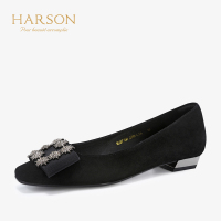 HARSON/哈森 秋季水钻平底舒适女鞋HL97160
