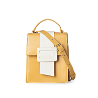 哈森新品方形扣单肩斜挎手提包时尚潮流韩版牛皮百搭HA74510