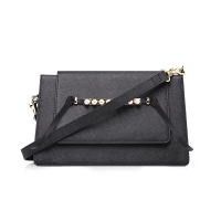 哈森新品珍珠饰扣手提斜挎包韩版百搭HA74528