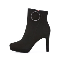 HARSON/哈森圆头细跟短筒短靴HA82609