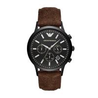 阿玛尼(ARMANI) 皮质表带休闲时尚男款手表 AR11078