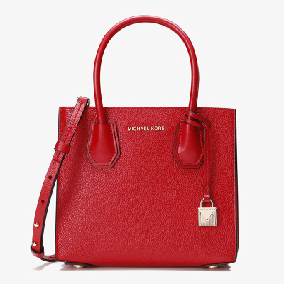 Michael Kors /MK 女士MERCER手提单肩斜挎包奢侈品女包 30F8GM9M2T683红色