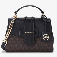 迈克·科尔MICHAEL MICHAEL KORS Bleecker超小号老花斜挎包 32F9G0BC0B292黑色