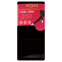日本厚木 ATSUGI 350D相当【里起毛】 牛奶棉 笑脸腰 防卷边设计 加绒加厚秋冬保暖打底裤踩脚袜 BT1806W