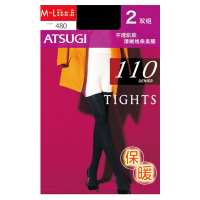 日本厚木 ATSUGI 【两双装】 110D 加厚天鹅绒双层编制结构 秋冬保暖 基础打底连裤袜 CT1102PW