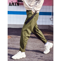 aiken/爱肯休闲裤男宽松束脚裤哈伦裤收脚男